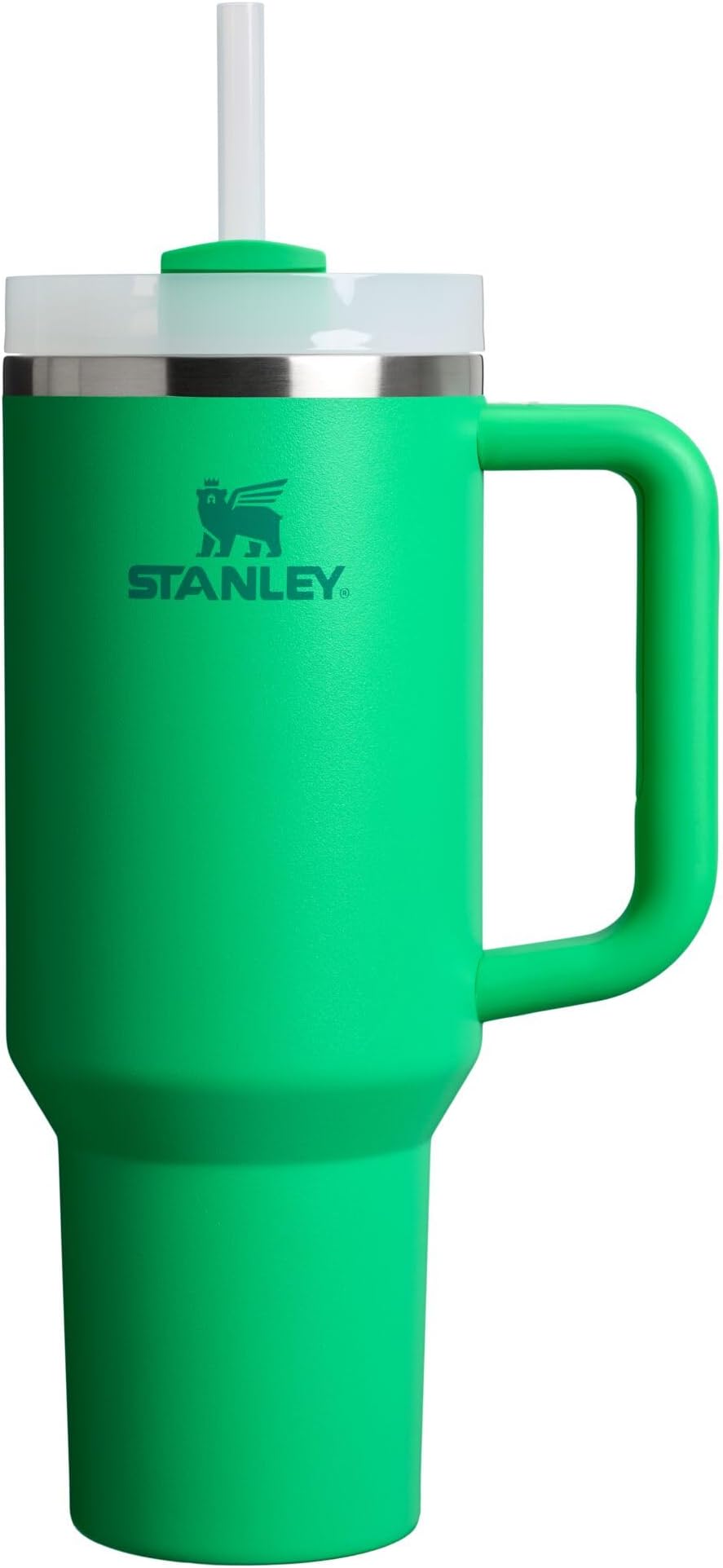 Quencher H2.0 Tumbler with Handle and Straw 40 oz Flowstate 3-Position Lid Cup Holder Compatible for Travel Insulated Stainless Steel Cup BPA-Free Meadow