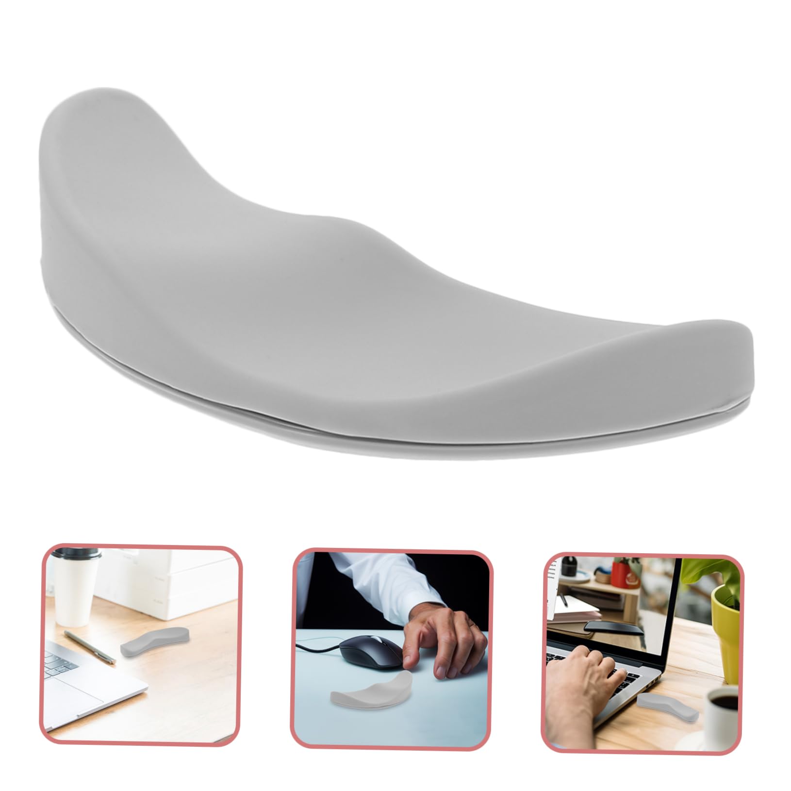 Angoily 5st Anti- -handpads Mauspad Computermaus Handgelenkstütze Handgelenkauflage Liefern Handballenauflage Für Computertastatur Zubehör Computerzubehör Kieselgel Silver