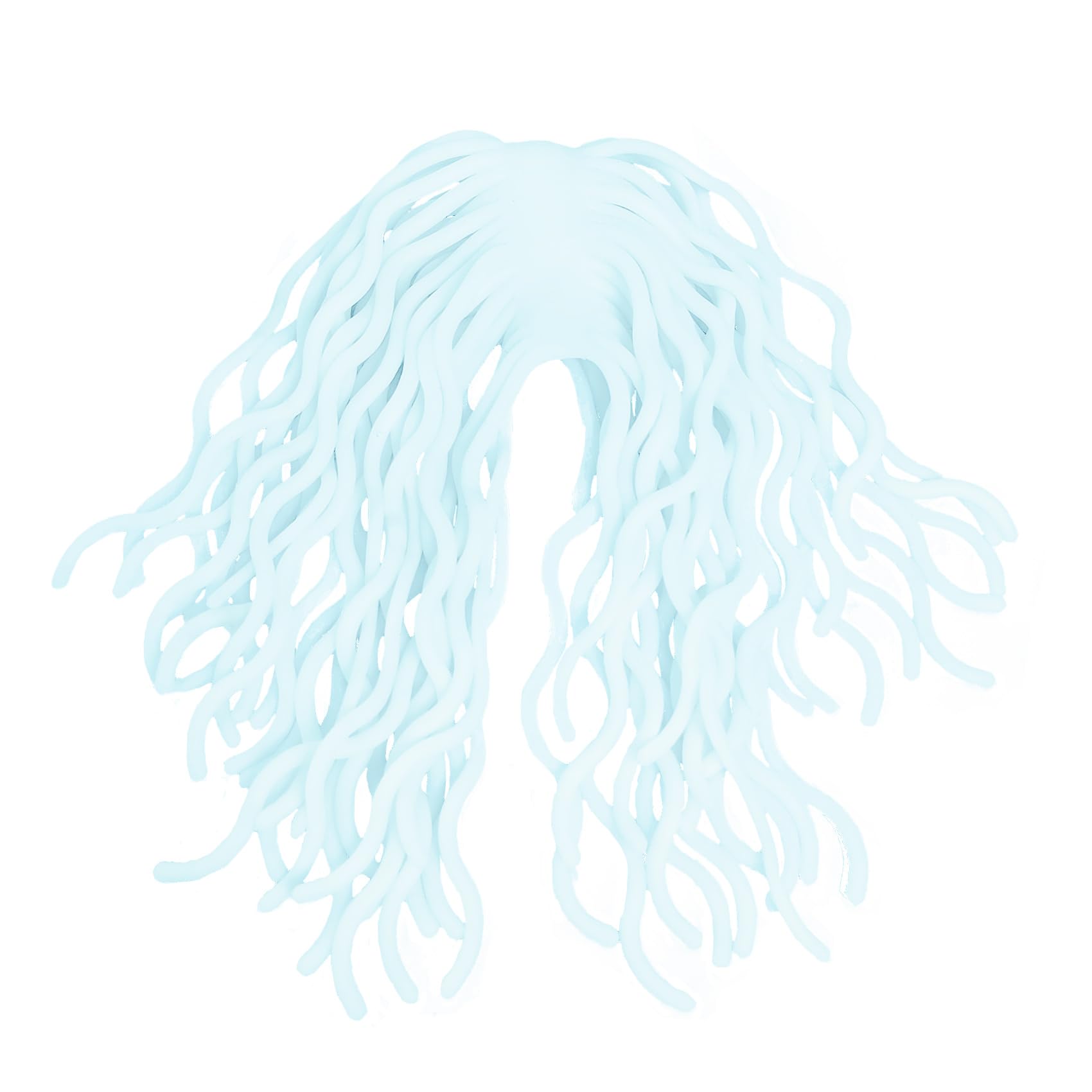 Eupheng 240 Legs in Pack Squirmy Wormy Soft Worm Body Soft Worm Silicone Wiggly Fly Tying Materials Multiple Colour (Baby Blue)
