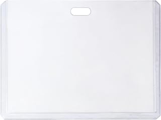 RAYLU PAPER - Custodia per carte d'identità in plastica rigida, porta carte di credito trasparente, custodia protettiva impermeabile (64 x 111)