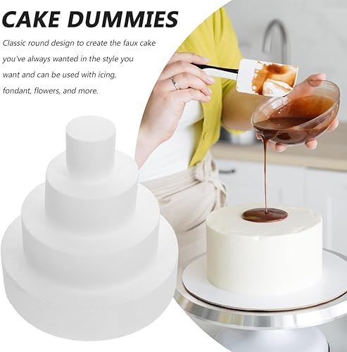 Miniatura 3 de 4 piezas de espuma modelo pastelitos pastel artificial decoración de la boda pastel decoración pastel decoración molde poliestireno pastel simulado