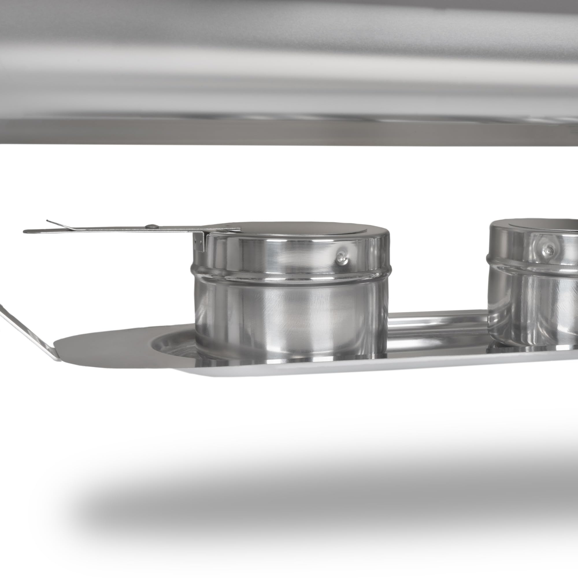 Mahlzeit Edelstahl Chafing Dish mit Rolltop 8 Liter | Speisenwärmer, Wärmebehälter, Bain Marie Rechaud | Warmhaltebehälter Essen, Chafing Dishes für Buffet Catering Gastro und Party, GN Behälter