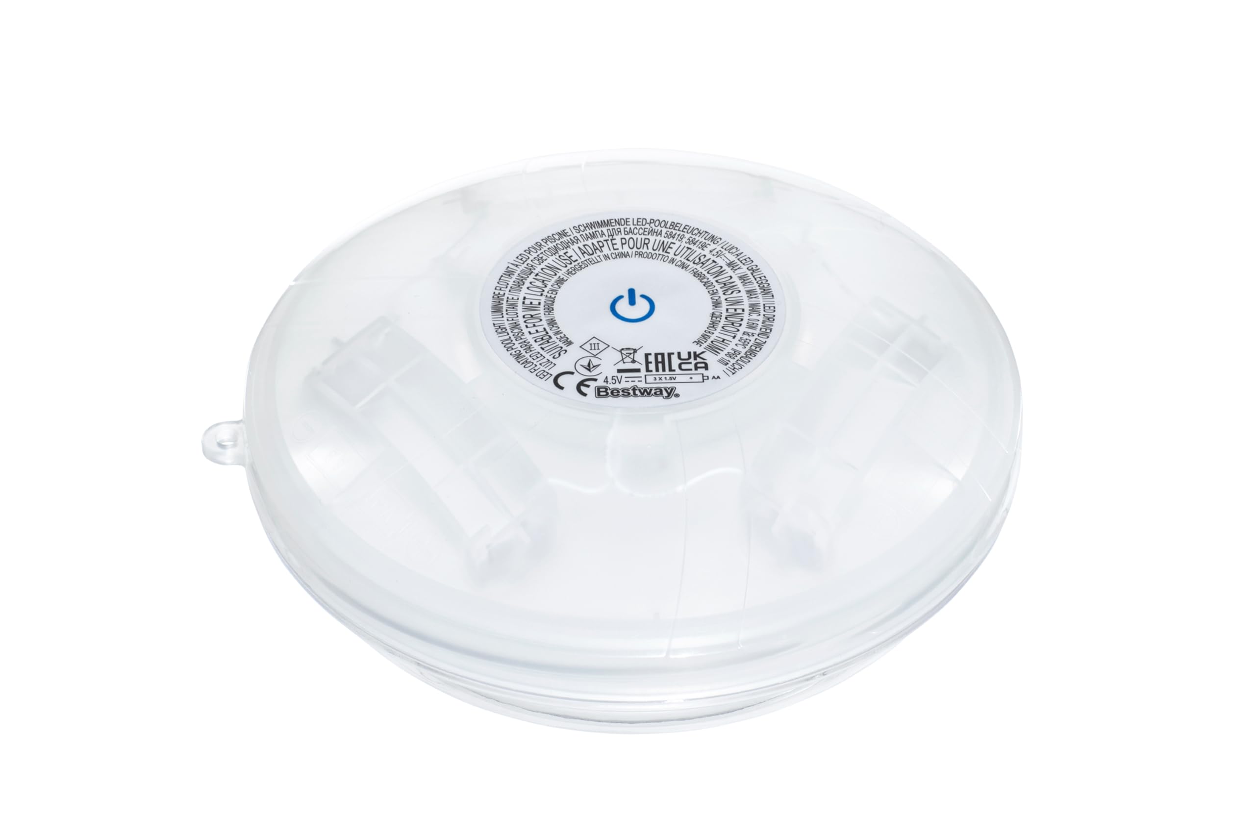 BESTWAY Luz LED Flotante para Piscinas FloatBright 15x14,2x6,7 cm Transparente