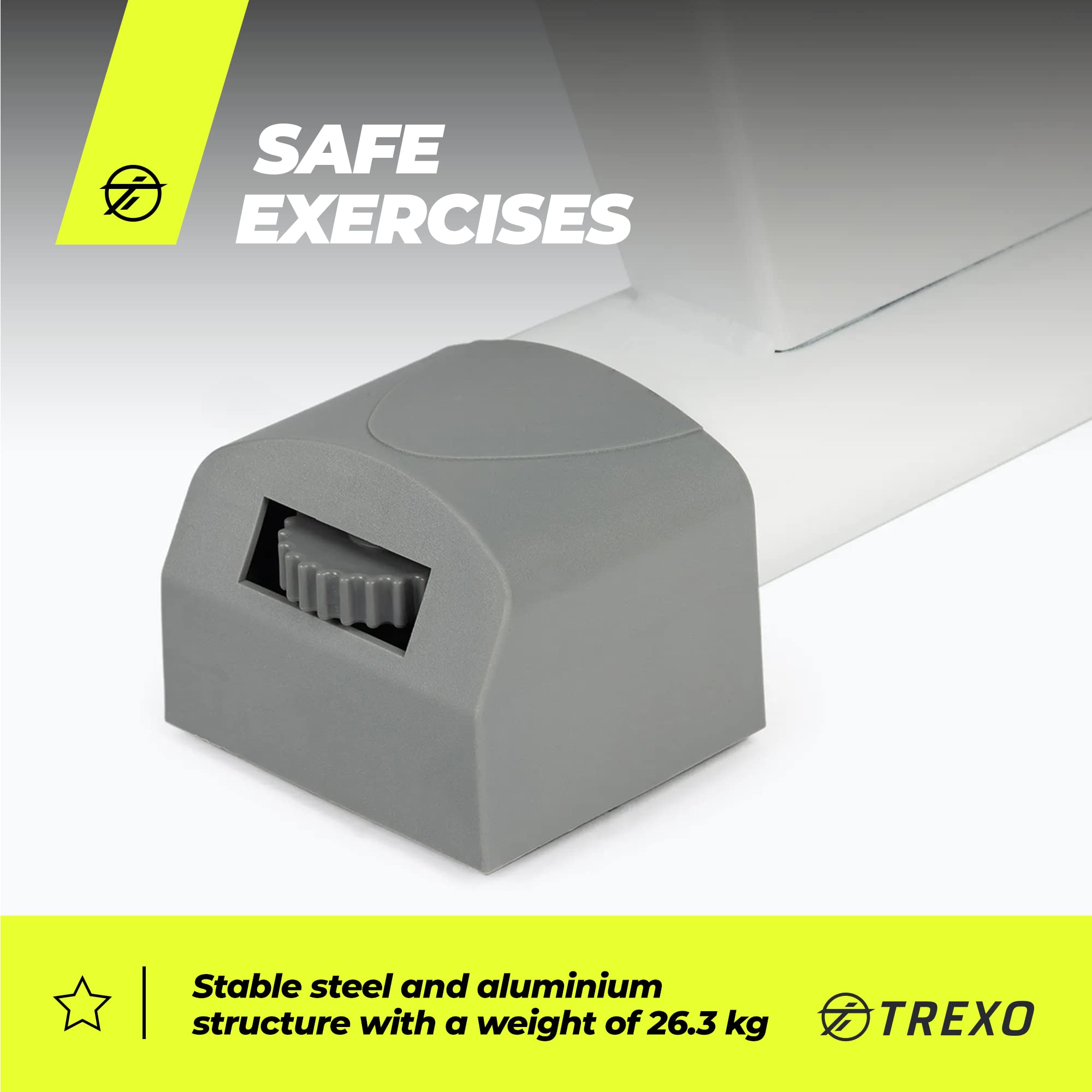 TREXO Wioślarz z magnetycznym systemem oporu 1-16, koło zamachowe 3,5 kg, wskaźnik wagi, stabilna konstrukcja, ergometr, trener wioślarski I RM100