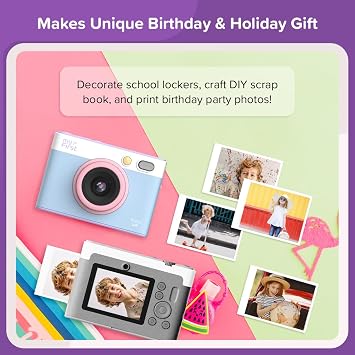myFirst Camera Insta Lux (Cotton Candy) and Insta Lux Film Bundle
