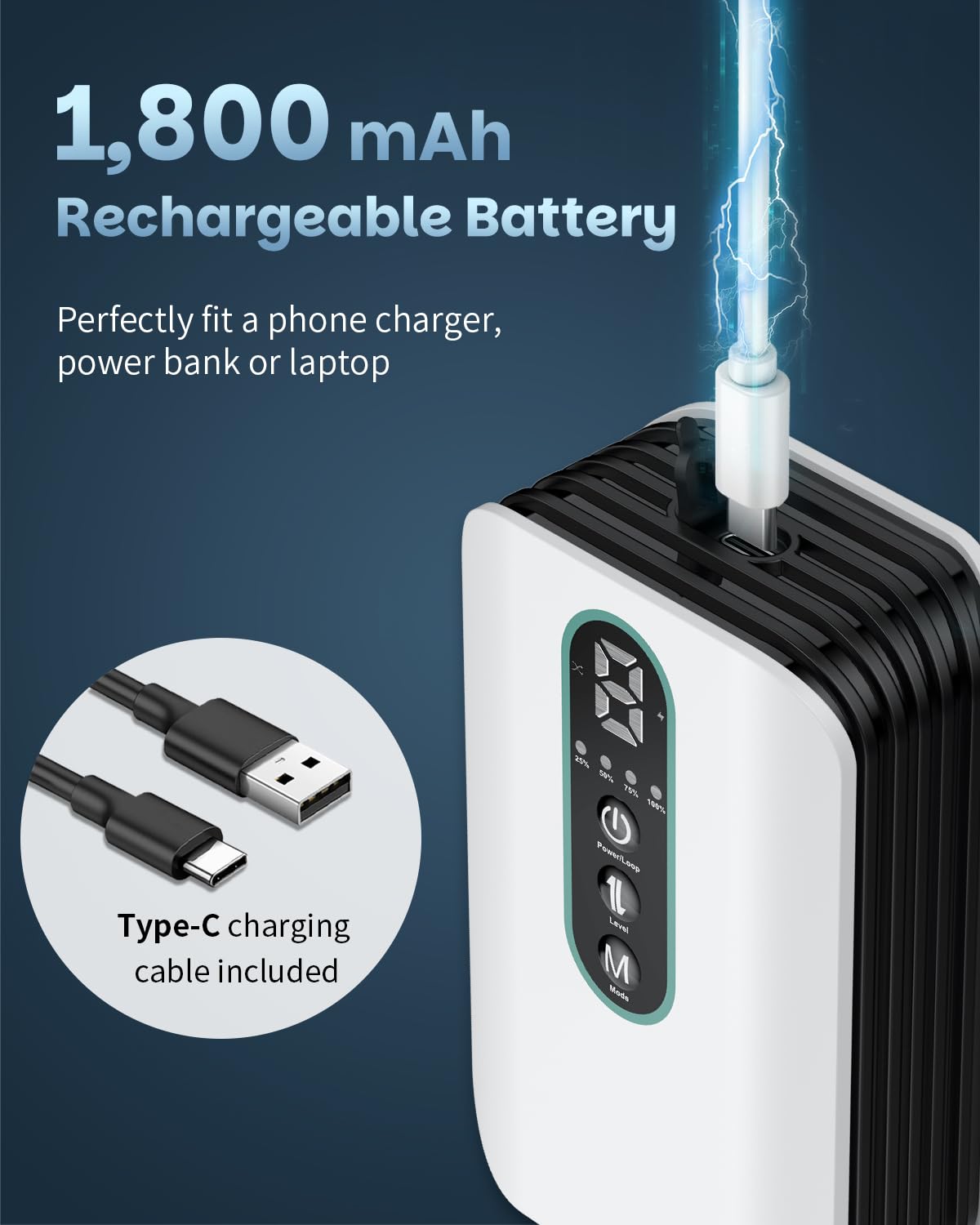 Pawfly Pompe à Air D'aquarium, Batterie Rechargeable pour Aquarium 19-380 L, Aérateur Portable pour Appâts Vivants, Pompe à Air Ajustable pour Pêche et Transport de Poissons