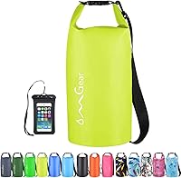 Vista 28 de OMGear - Bolsa seca impermeable y bolsa para teléfono, bolsa flotante de 40L/30L/20L/10L/5L para kayak, navegación, actividades al aire libre