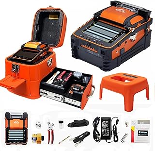 New Model AI-9 Fusion Splicing Six Motor Core Alignment Fiber Fusion Splicer Automatic FTTH Fiber Optical Welding Splicing Machine Splicing 5S Heating 15S (Ai-9)