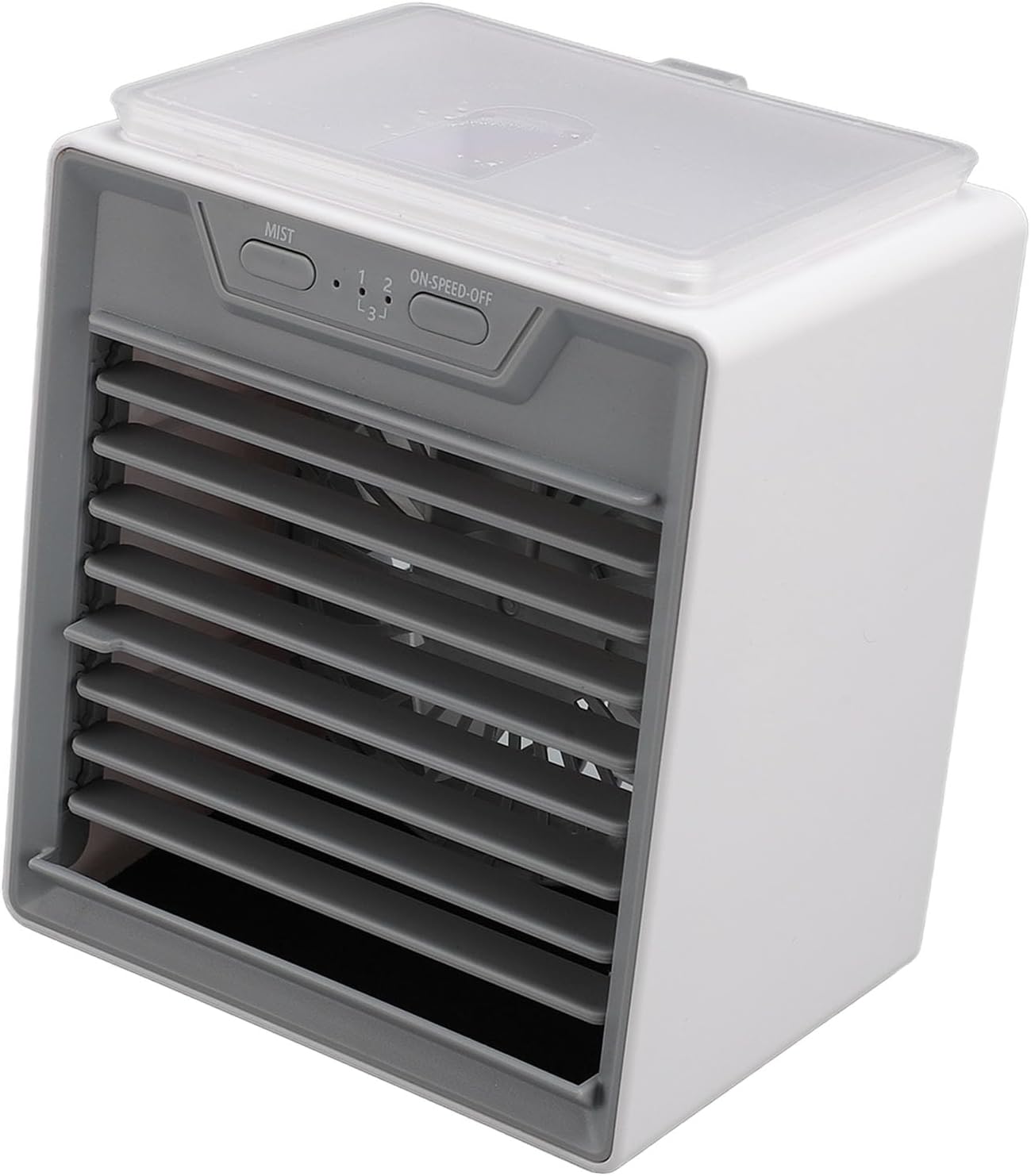 Haofy Evaporative Air Cooler, 2 Mist Levels 3 Fan Speeds Portable Cooling Fan with Ultrasonic Atomizer for Desktop Office and Bedroom