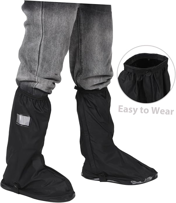 Cubre zapatos impermeables LIFKOME para ciclismo y actividades al aire libre miniatura 3