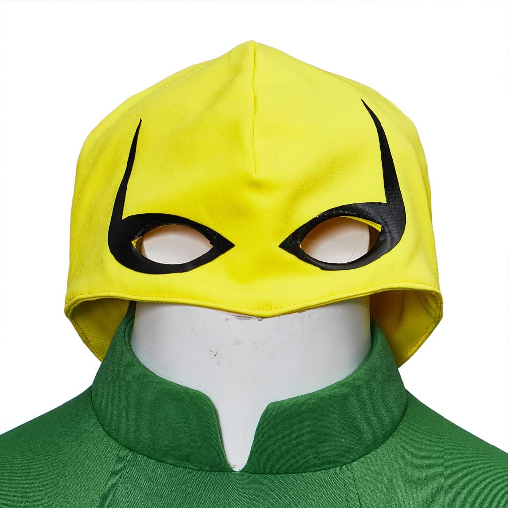 Iron Cosplay Fist Costume Green Superhero Costume Bodysuit Jumpsuit Spandex Zentai Suit for Men Adults