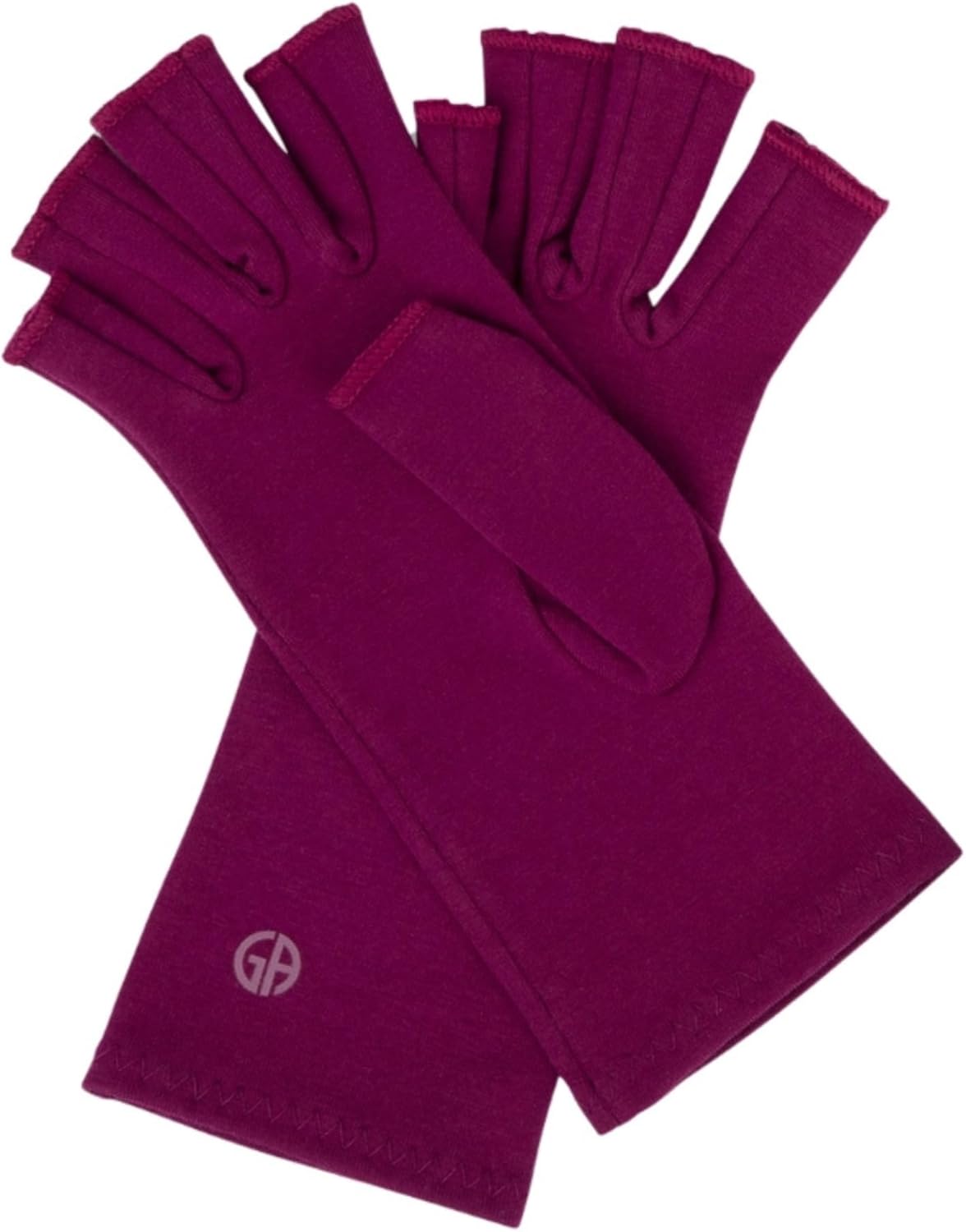 GRACE & ABLE Compression Gloves for Arthritis - Open Finger, Cotton-Blend, Lightweight, Breathable Hand Support