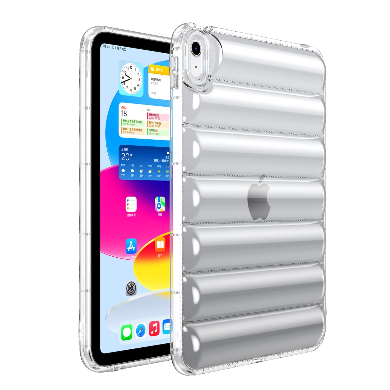 Coque silicone iPad 11 2025 protection arrière souple transparente 11" - 8