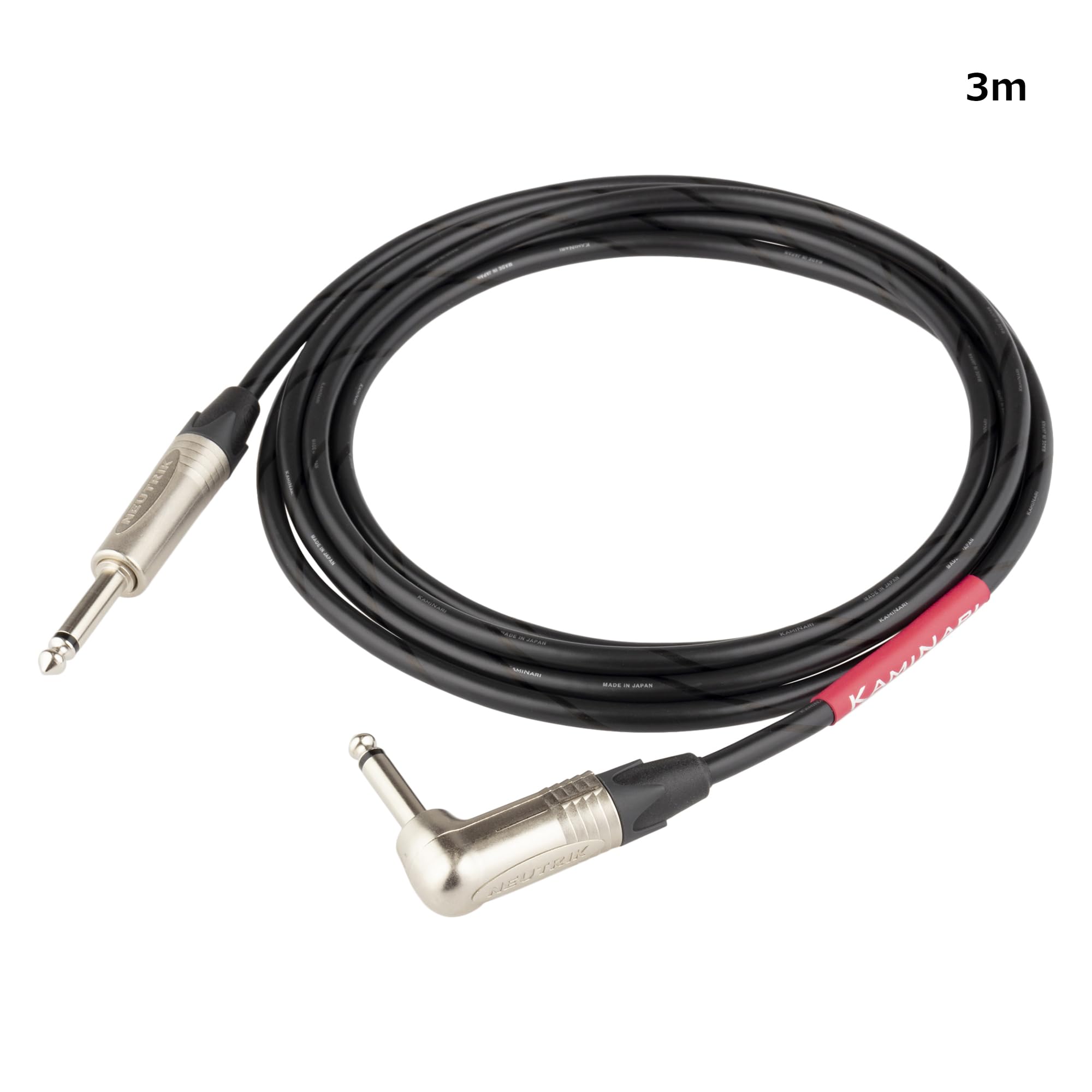 Amazon | KAMINARI GUITARS ギターシールド All-round Cable 3m Black