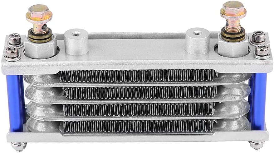 Motorcycle Engine Oil Cooler Cooling Radiator System Kit for GY6 Engine Quick Cooling Power Boost Durable Black 65ml