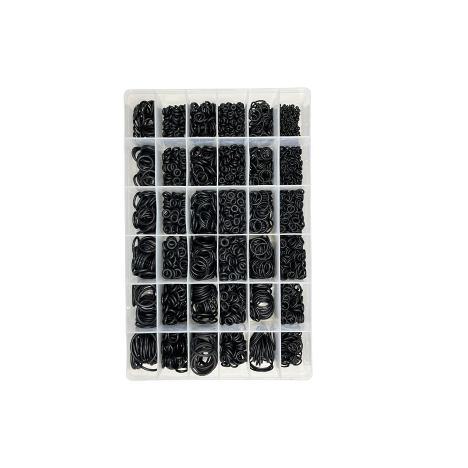 Junta tórica de goma for juntas de plomería, arandela de sellado, junta tórica resistente al aceite, grifo de plomería for automóviles, reparación de agua, junta tórica NBR negra(2840pcs 1set)