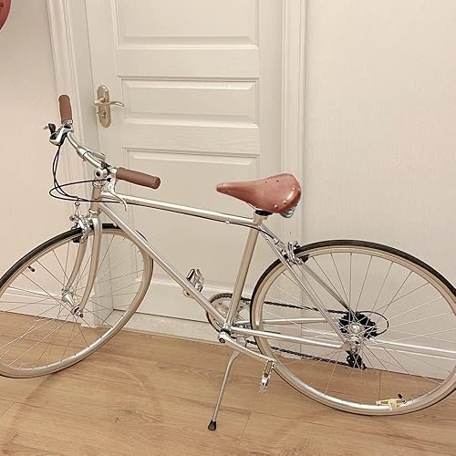 Vista 13 de UNISTRENGH Sillín de bicicleta retro Sillín de bicicleta de línea clásica Sillín de cuero Sillín de trekking/Touring Sillín de bicicleta de cuero