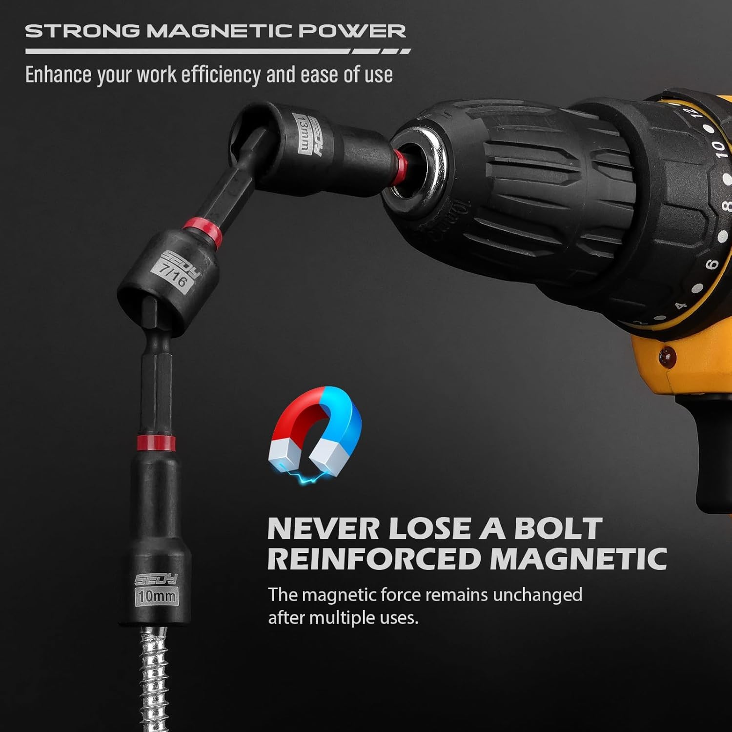 Set di 80 cacciaviti magnetici a percussione, metriche e SAE, con adattatori per bussola, portainserti, dado ad aletta, prese universali, estensione a sgancio rapido, punte di alimentazione