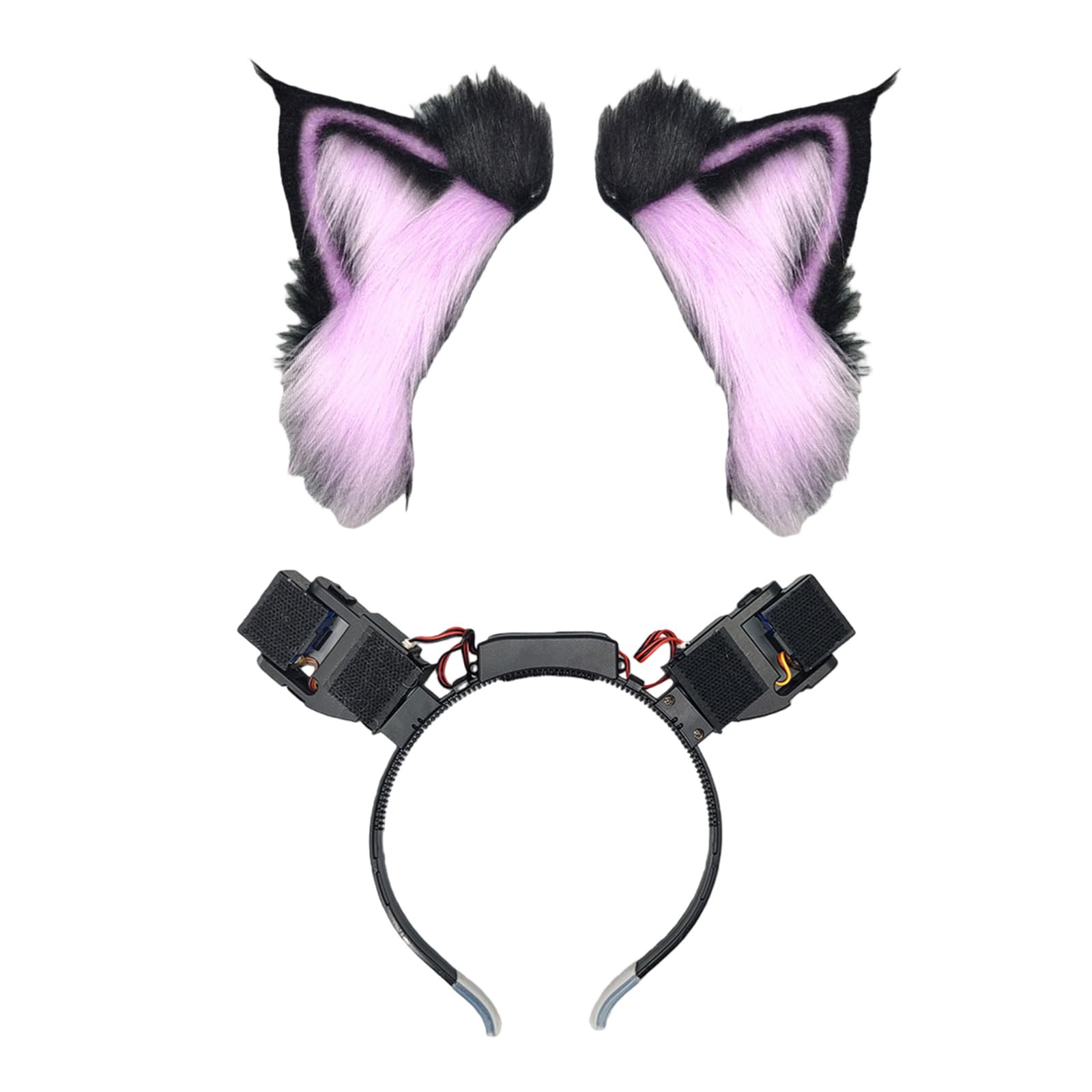 COSPLAY-Diadema con orejas de gatito, diadema con orejas de animales, gatito peludo, fiesta de carnaval, disfraz de fiesta peludo animado, diadema con orejas de gato móvil