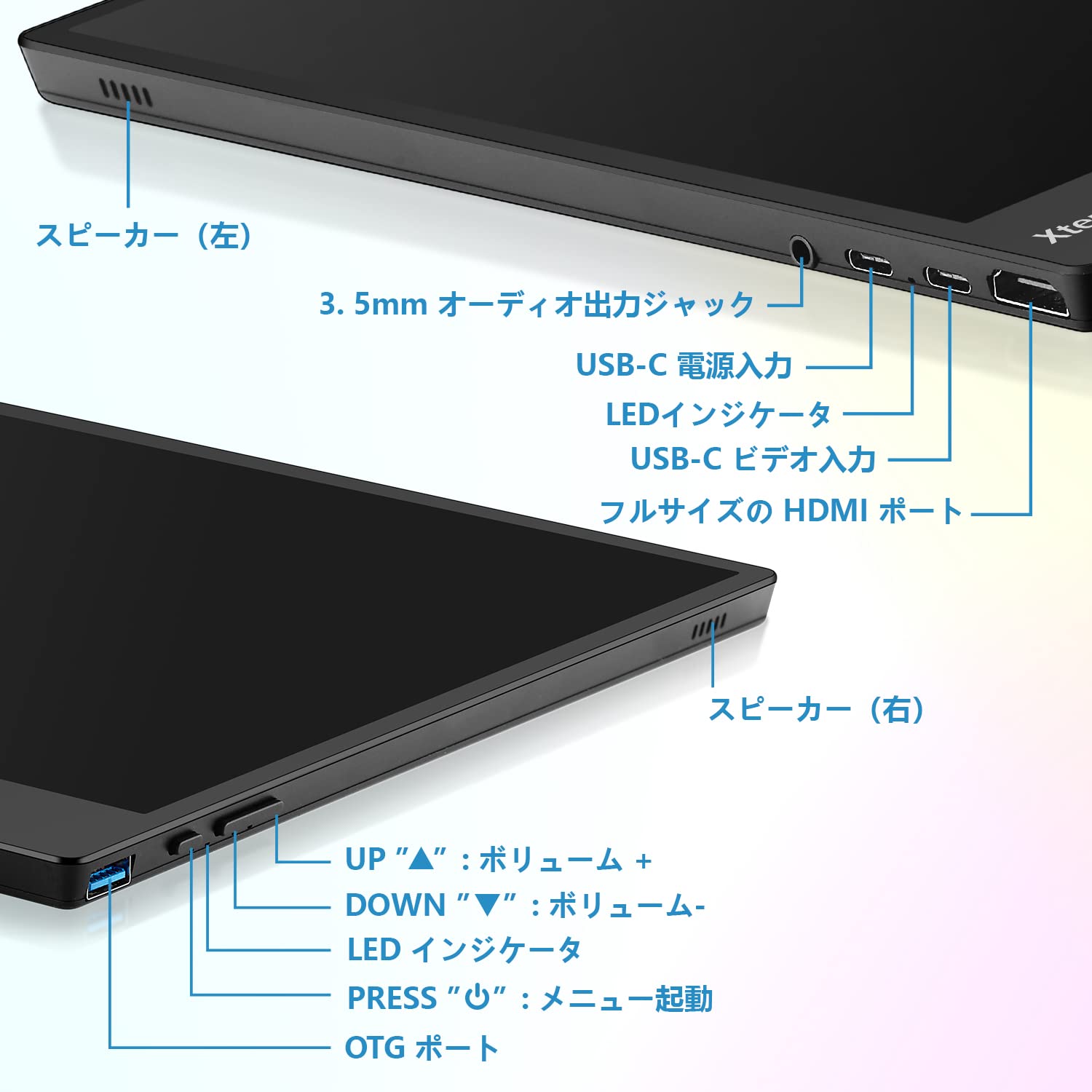 Amazon.co.jp: PEPPER JOBS ポータブルモニター XT1610FV3