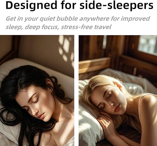 Miniatura 12 de Tapones para los oídos para dormir, 1 par de tapones para los oídos para dormir, cancelación de ruido, 35 dB, reducción de ruido, tapones