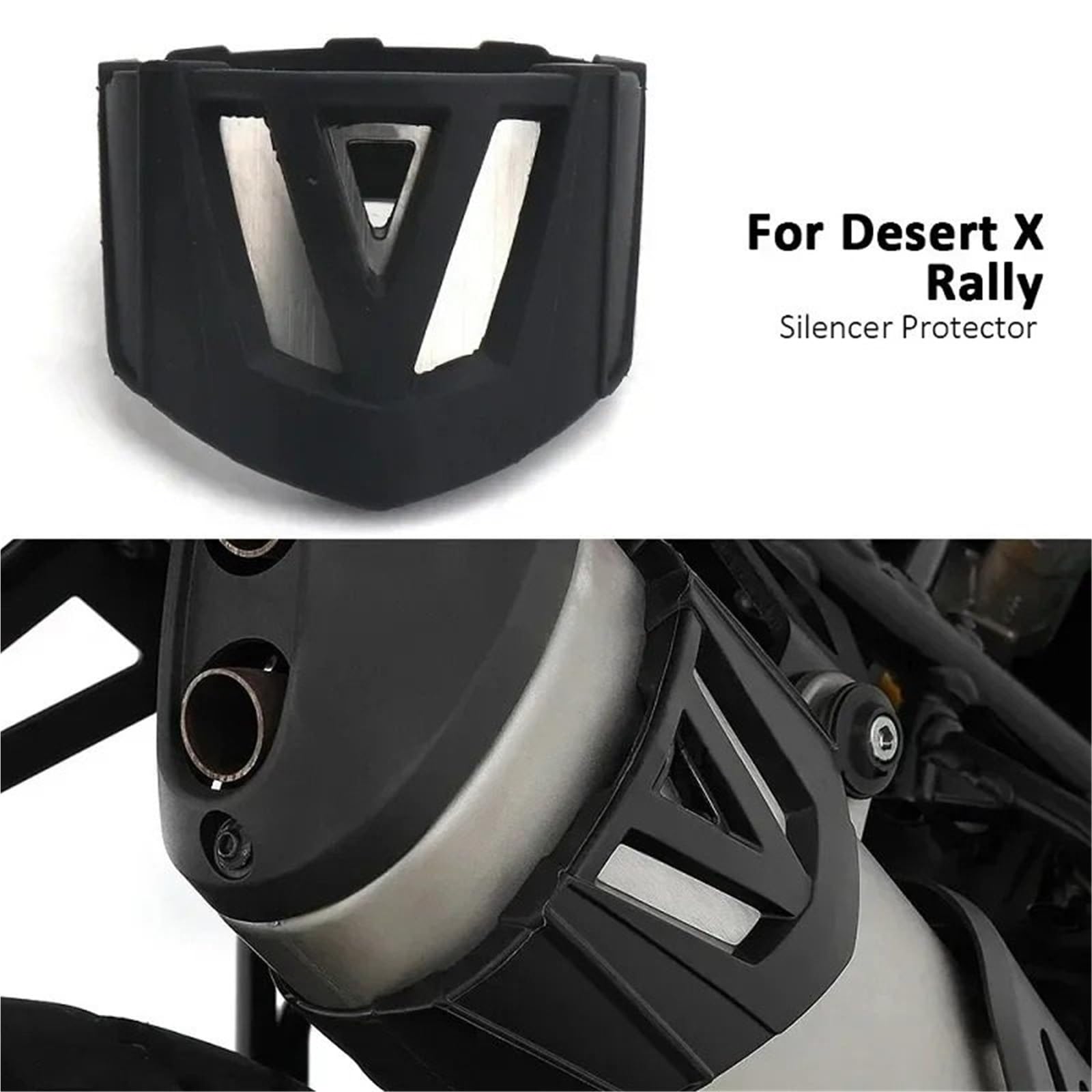 Térmica para tubo Motocicleta Protector de Tubo de Protector de tubo de escape para motocicleta para Ducati Desert X, protector de calor, cubierta antiescaldaduras.