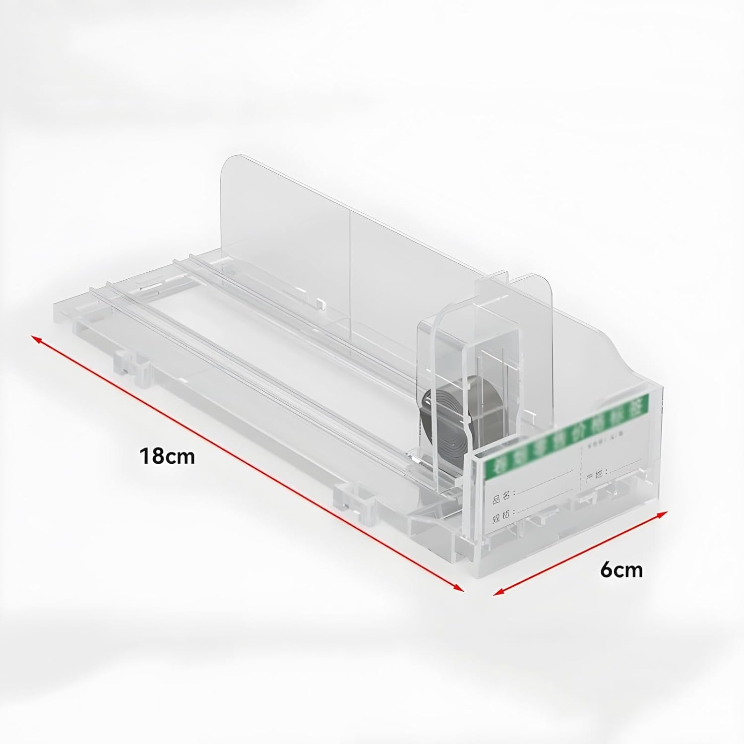 30-Pack Retail Gondola Shelf Pusher, Automatic Cigarette Dispenser Organizer, Spring Loaded Cigarette Display Holder for Convenience Stores - 6x18cm (2.36x7.08in)