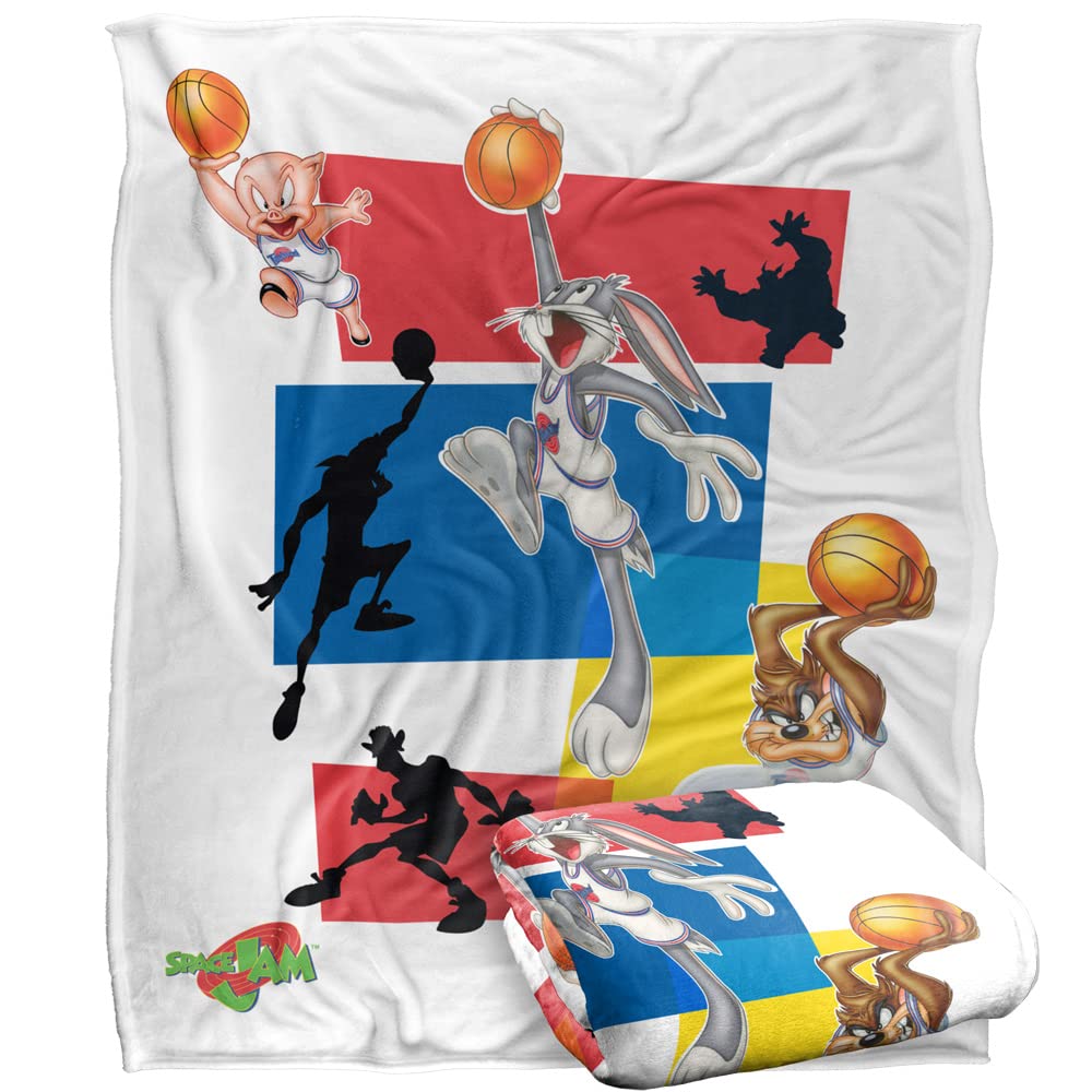 Plaid Space Jam anti-frissons ultra doux pour vos soirées fraîches
