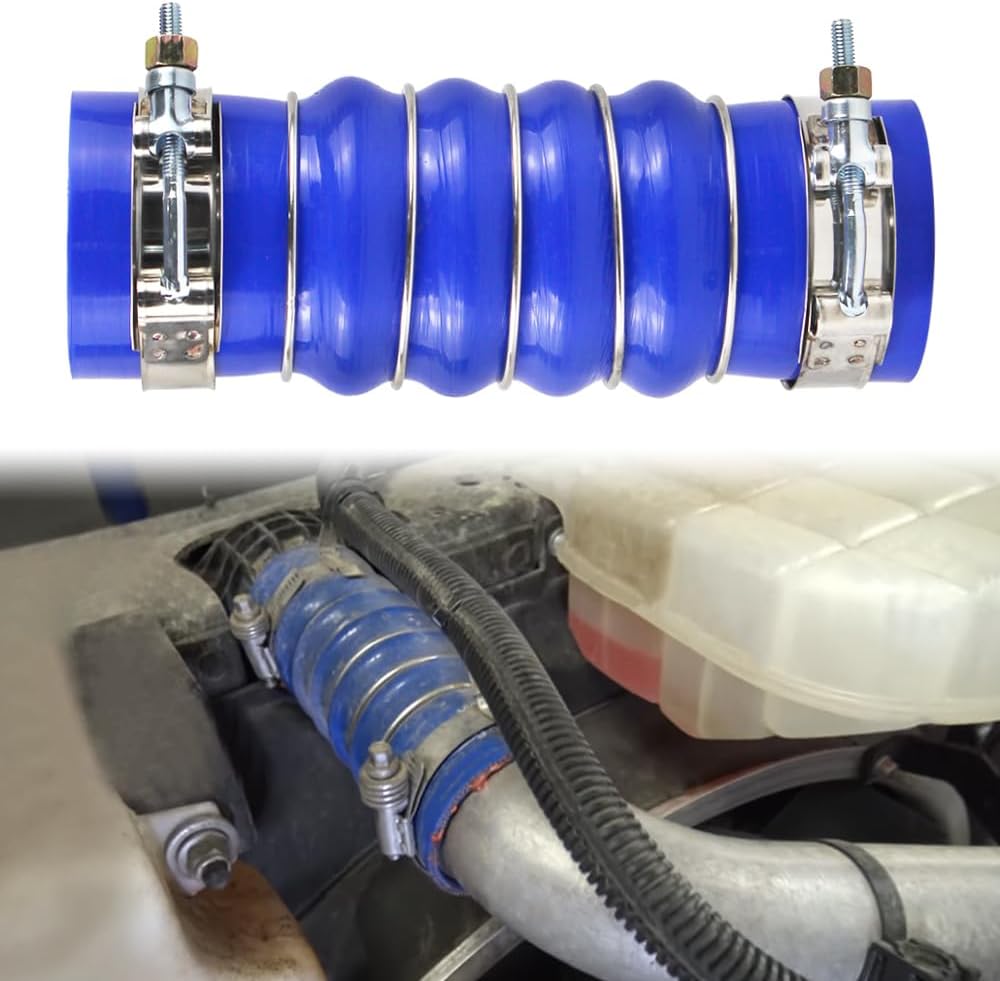 Silicone Upper Radiator Hose W/ Clamps Paccar Kenworth