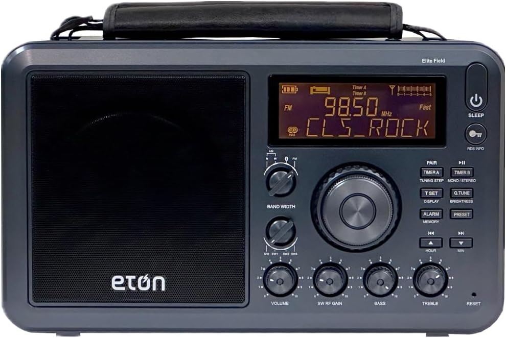 Elite Field AM/FM/Shortwave Desktop Radio with Bluetooth, NELITEFIELD