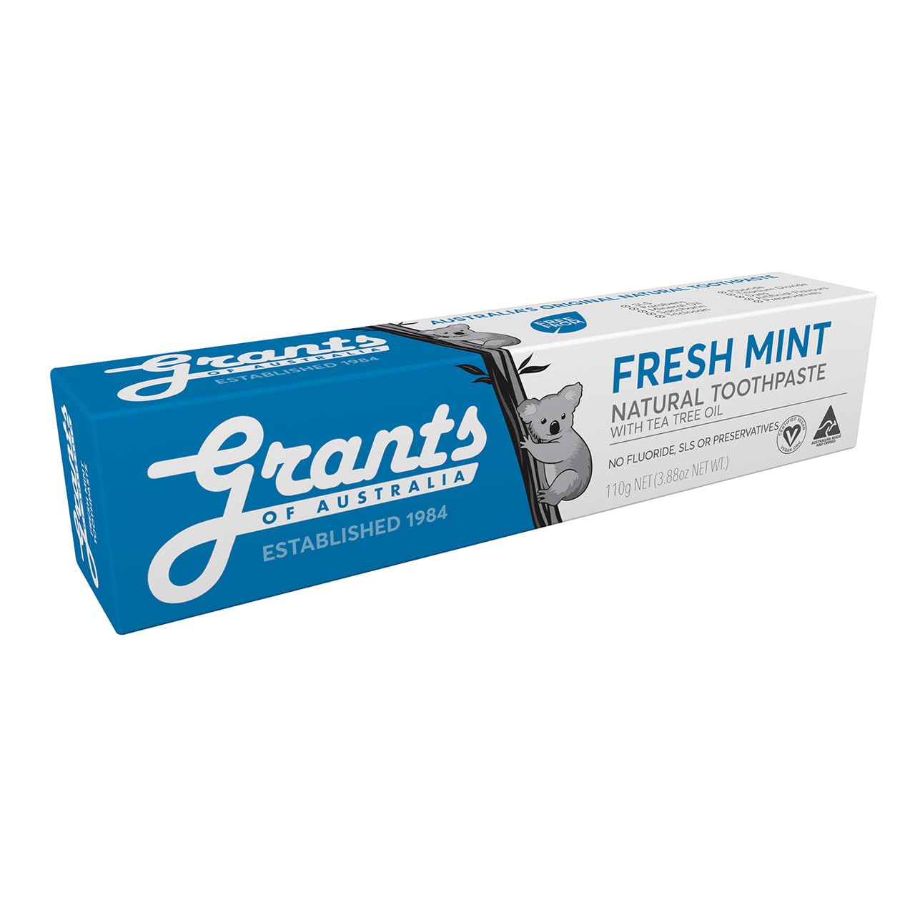 Grants of Australia Natural Toothpaste with Tea Tree Oil