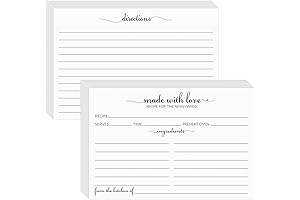 4x6 Recipe Cards: A Heartfelt Keepsake for the Newlyweds