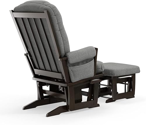 Miniatura 4 de Dutailier Erie 0588 Technogel Glider silla con otomano