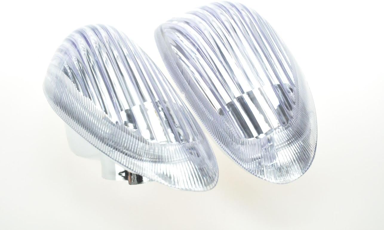 TOPZONE Fit for Suzuki1998-2006 KATANA - GSX600 / GSX750 ; 35601-08F00; 35602-08F00; Front Turn Indicator Lamp Blinker Signal Light Lens, No bulbs (Clear, STR Lens)