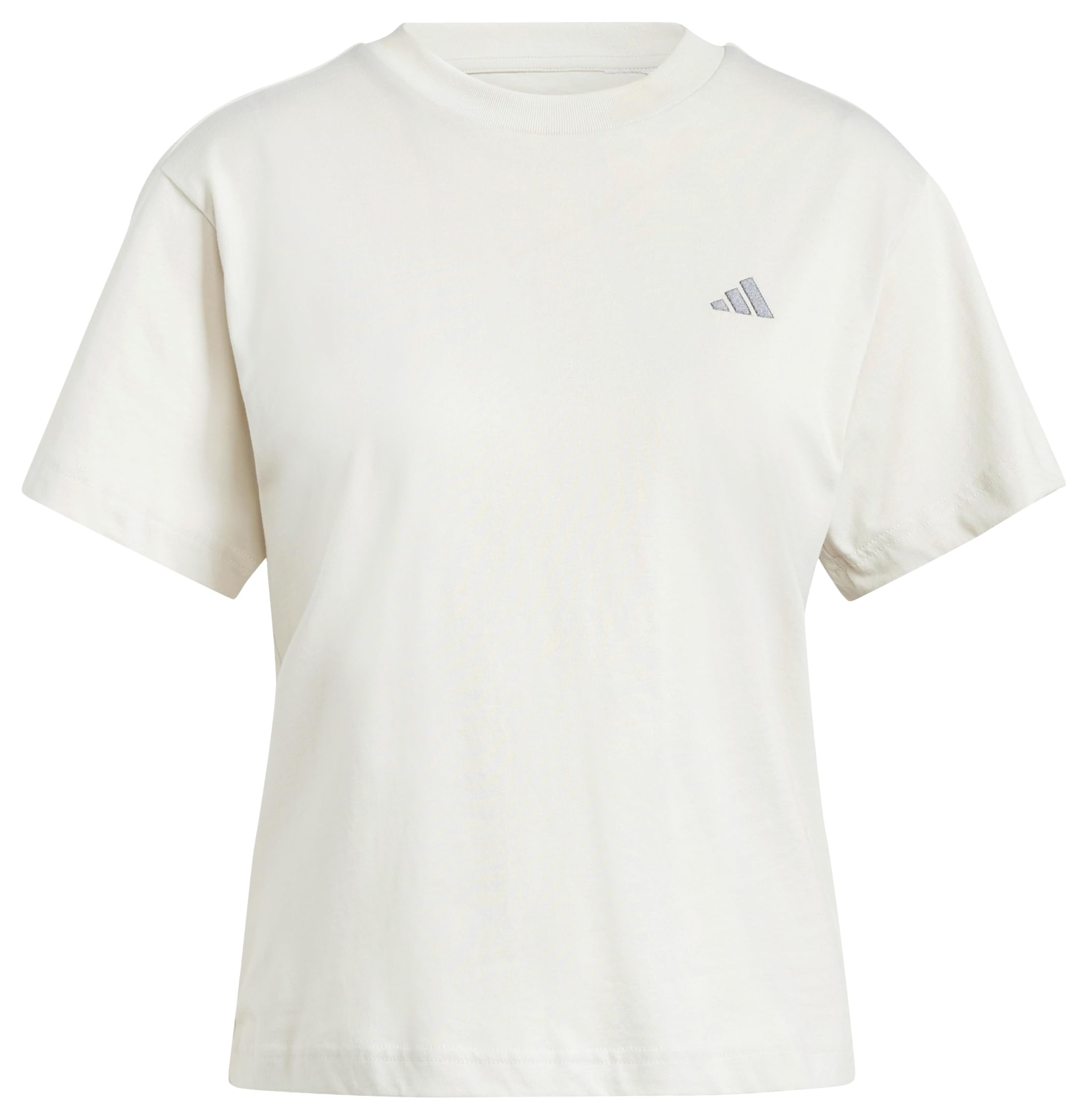 adidas Women's Essentials Small Logo T-Shirt, Alumina, L