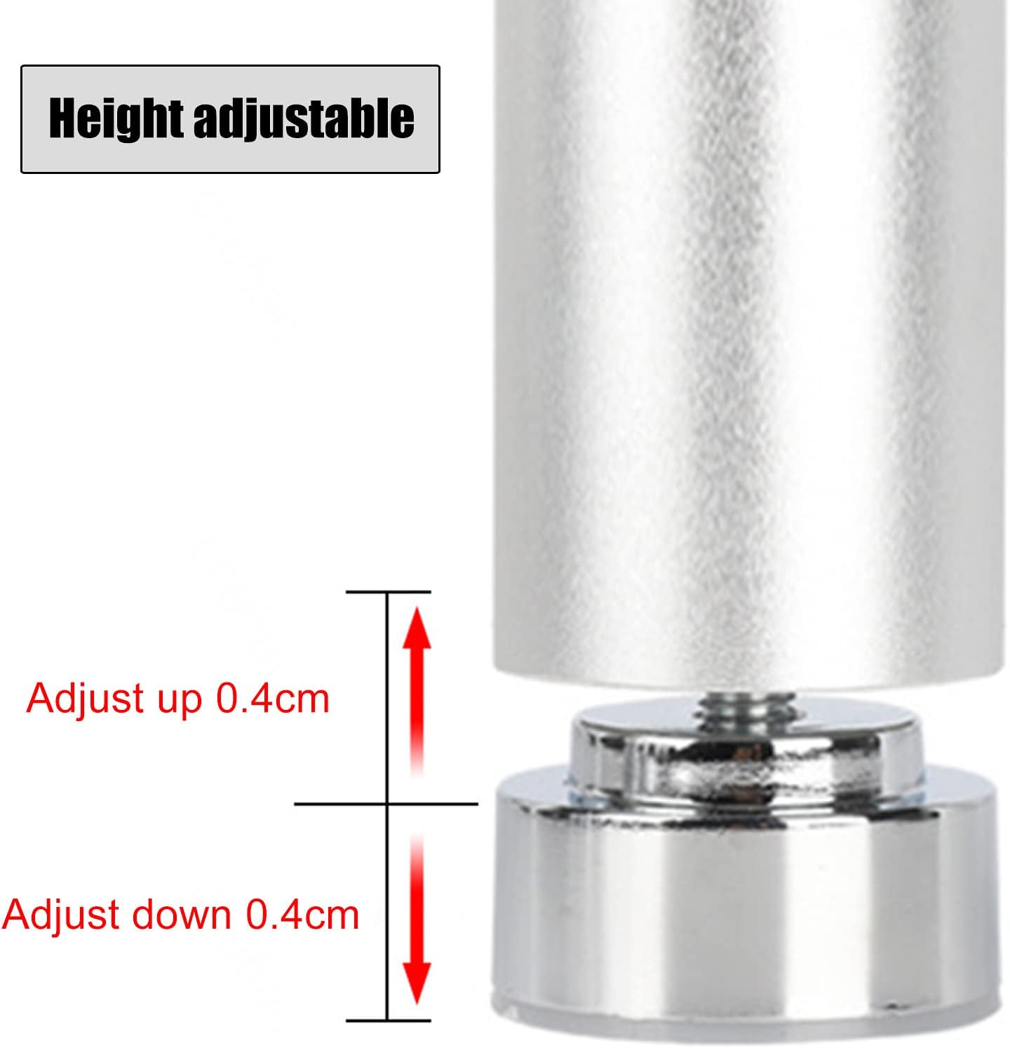 Furniture Legs Adjustable,4 Pcs Table Legs Metal,Sofa Legs,Cabinet Legs,Furniture Support Feet Black/Gold/Silver,Replacement Legs for Desks Coffee Tables Dining Tables,Black-10cm(3.9in)