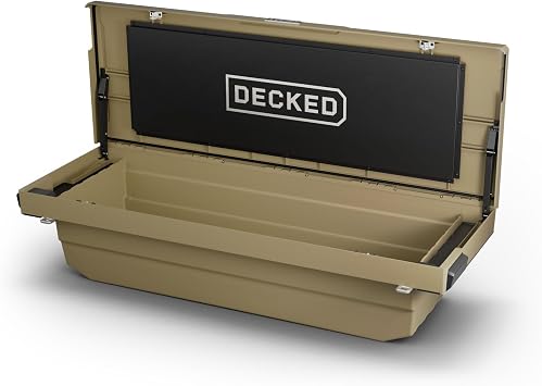 DECKED Truck Bed Tool Box with Secure, Lockable Storage | Compatible with Most Full-Size Trucks