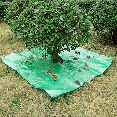 Landscape Tarp for Trimming with 12 inch Hole Garden Tree Pruning