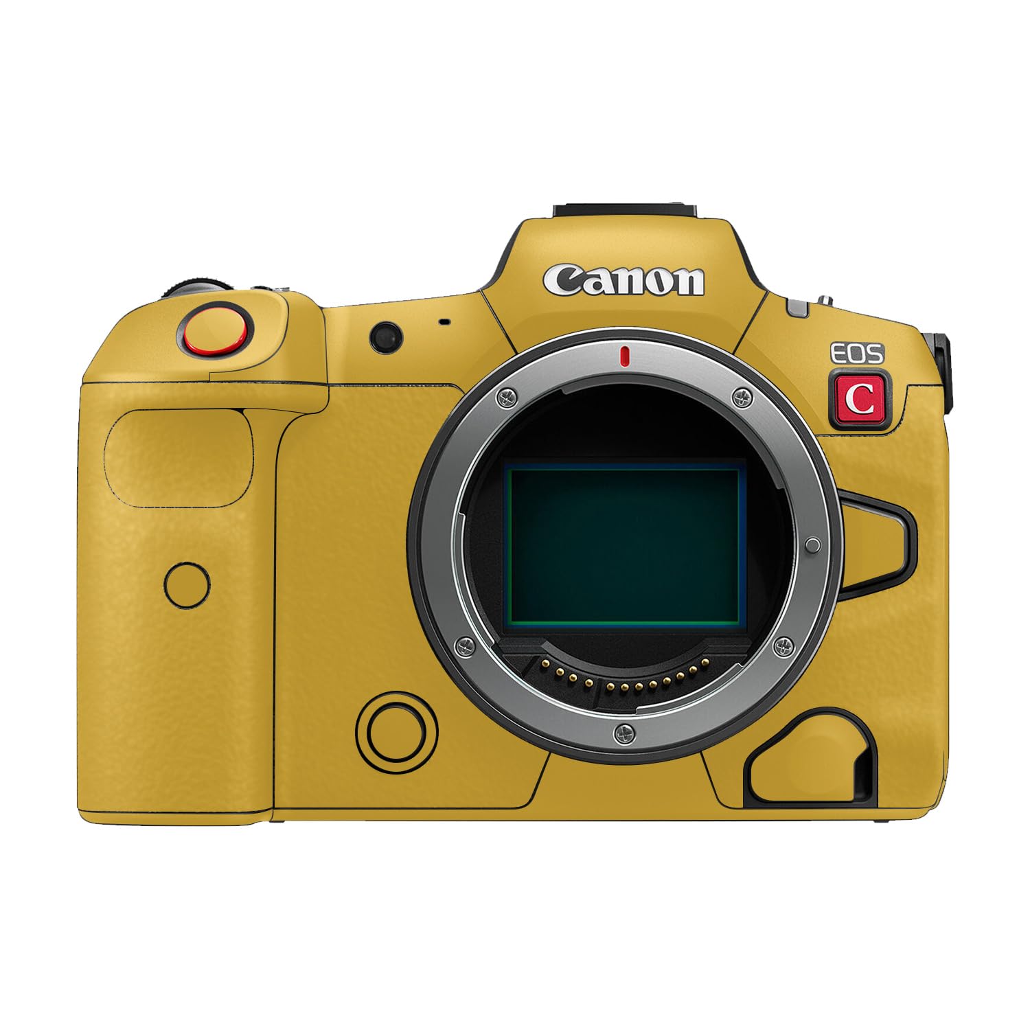 Camera Skin Compatible with Canon EOS R5C (2022) - Solid Marigold - Premium 3M Vinyl Protective Wrap Decal Cover - Easy to Apply | Crafted in the USA by MightySkins