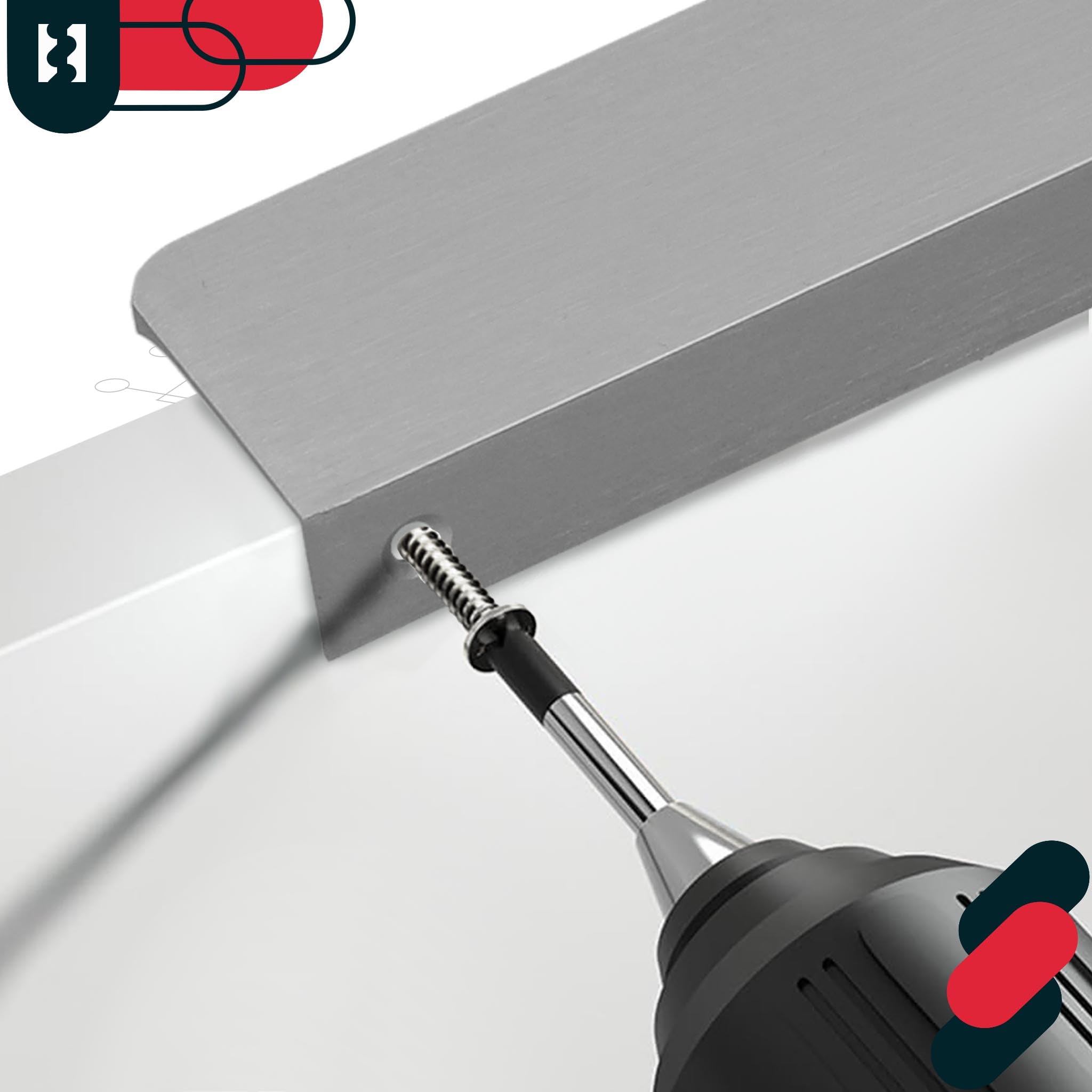 KOTARBAU® Tirador para muebles (148 mm), color plateado mate