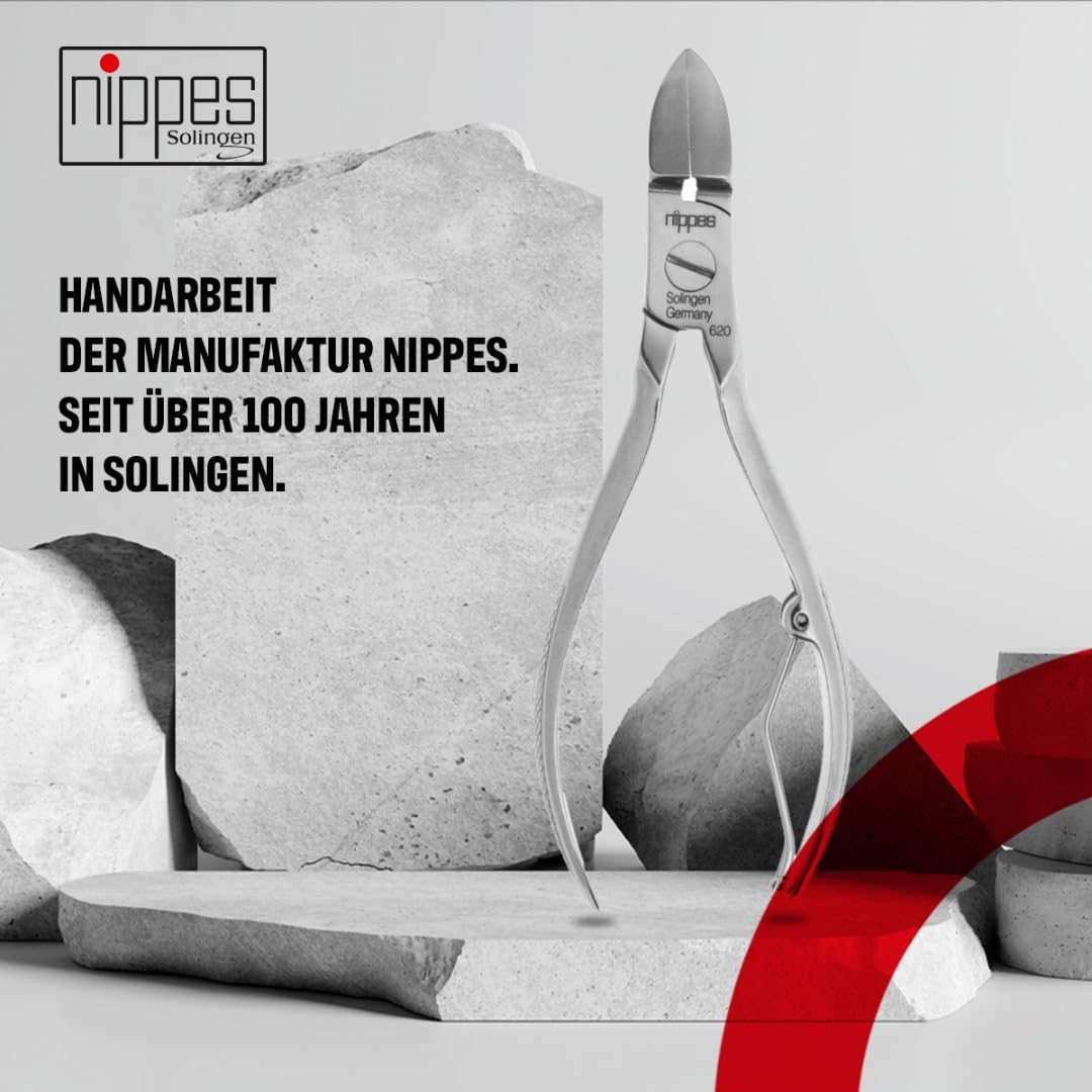 Nippes Solingen Pince à pédicure en acier inoxydable nickelé 13 cm 73 g