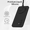 Rongep Samsung Galaxy S25 FE için Kılıf Liquid-Silicone 360° Koruma Sağlayan Kamera Yükseltili İçi Süet Dokulu S25 FE Koruyucu Soft TPU Yumuşak Dokulu Samsung S25 FE Kılıfı (Siyah)