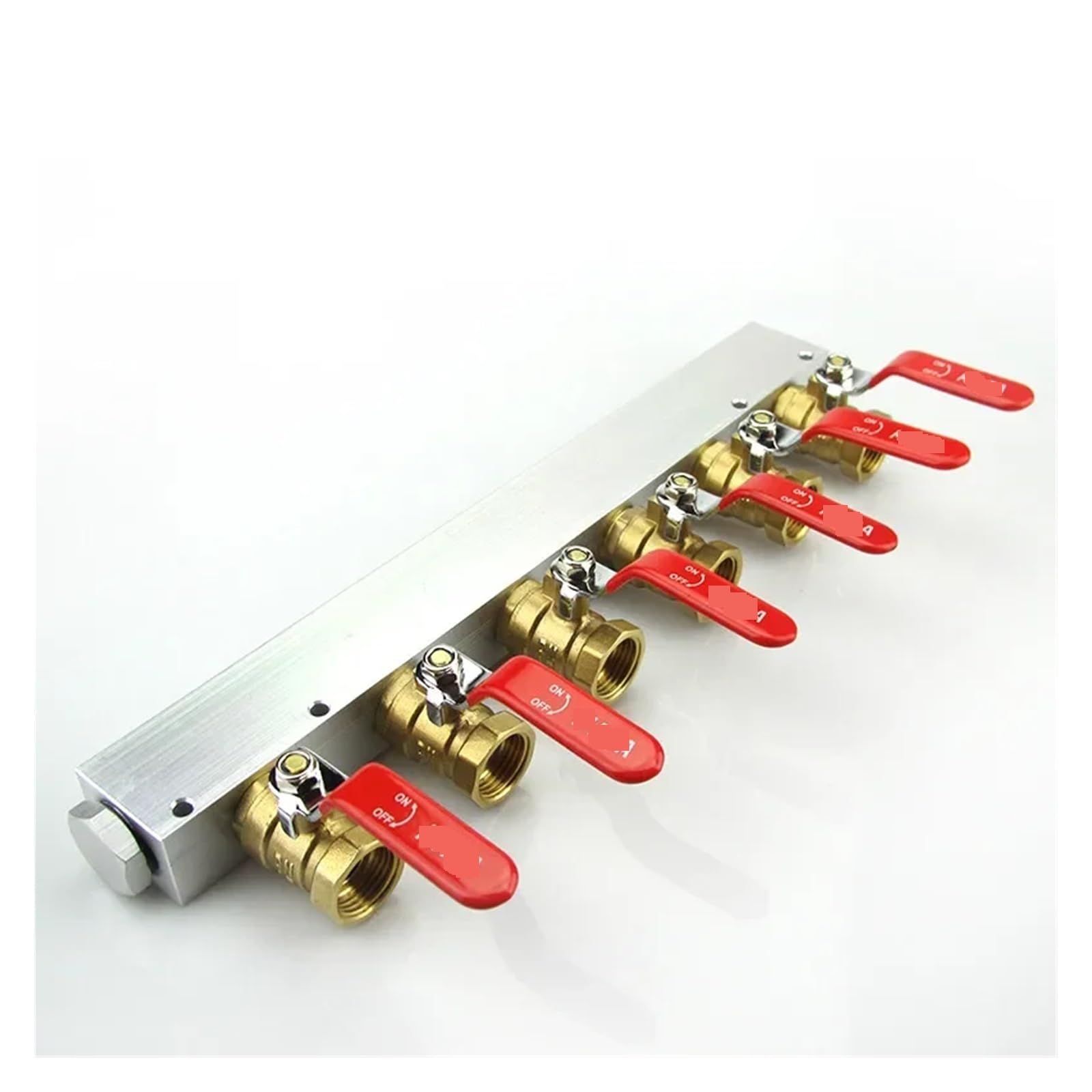 Colector neumático 1/2 con control individual de 6 vías sin fugas 1