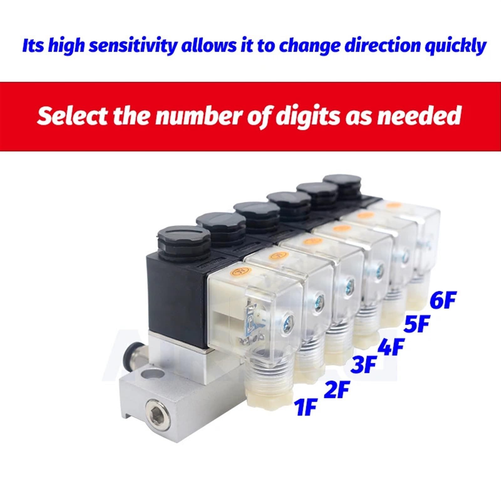 1 Stück 2V025-08 Normalerweise geschlossenes pneumatisches Magnetventil – 12 V/24 V/220 V 2-Wege-Plug-In-Umschaltventil for Gas- und Flüssigkeitssteuerung(AC110V 8 in 8 out)