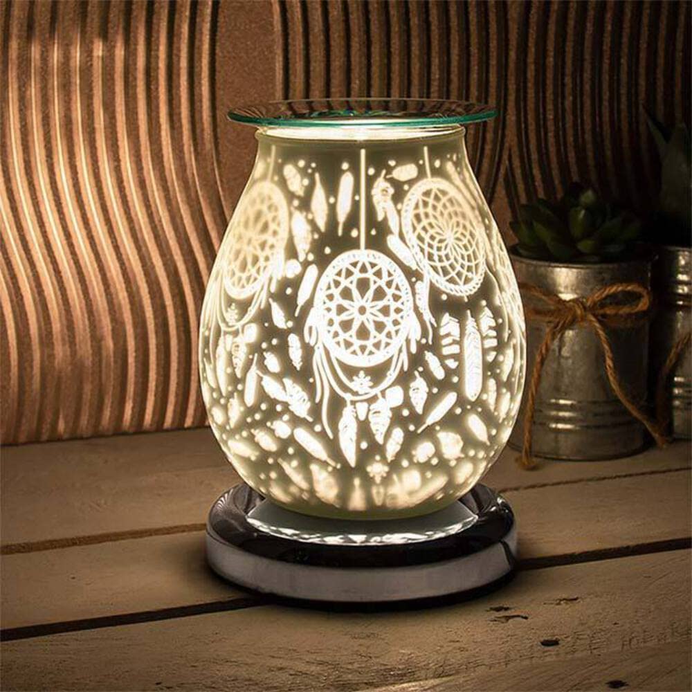 Lesser & Pavey Satin White Dreamcatcher Aroma Lamp