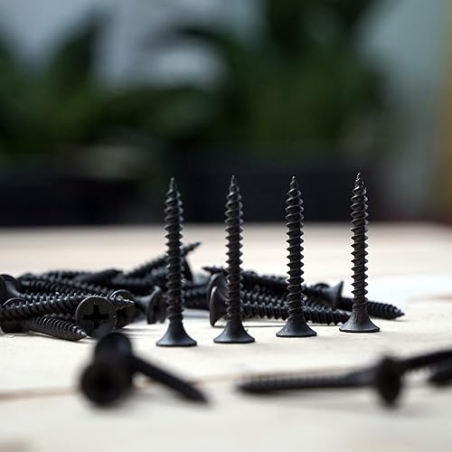 Miniatura 7 de TPOHH 100 tornillos Phillips de cabeza plana con revestimiento de óxido negro #8 x 58 pulgadas, acero inoxidable 18-8 (A2) totalmente roscados, 8