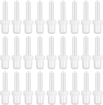 Healeved Universal Shutter Pin 60Pcs Plastic Louvers Replacement Pins Spring Loaded Mechanism for Window Repairs
