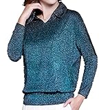 Das klassische und elastische Hemddesign verleiht Ihrer Garderobe eine stilvolle Note, vervollständigt einen stilvollen Look, lockeres Patchwork-Strick, farblich passendes Design und Streifendruck sind ein Blickfang