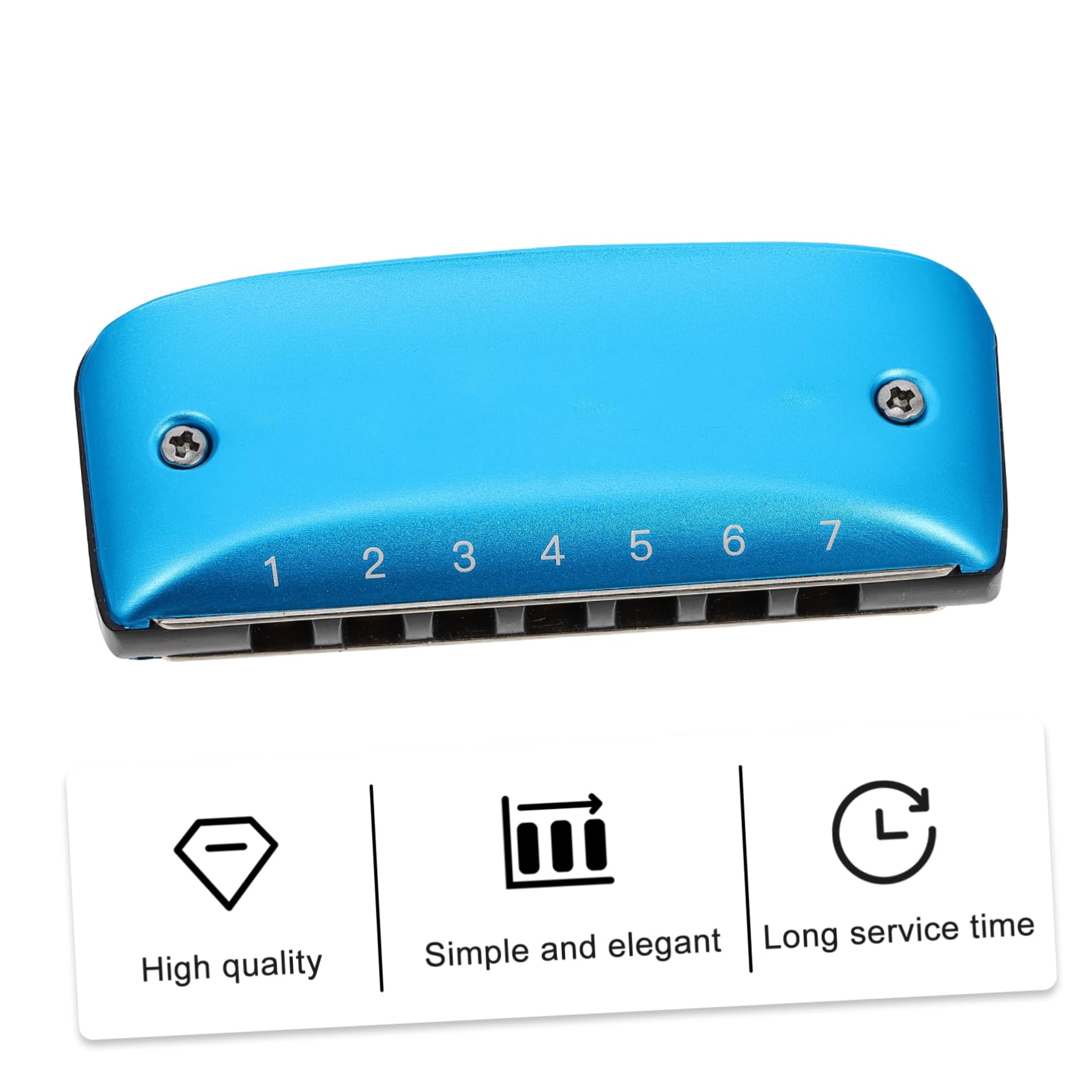 GALPADA 1pc C Key Diatonic Harmonica Portable Bruce Harmonica for Beginners Easy to Use Musical Instrument for Blues Folk Jazz and More Durable Design with Accurate Tone