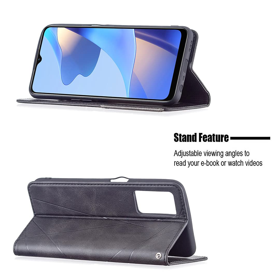 Etui pour Oppo A16-A16s-A55 5G-A54-A53s 5G, Etui Portefeuille Cuir PU avec Fonction de Support